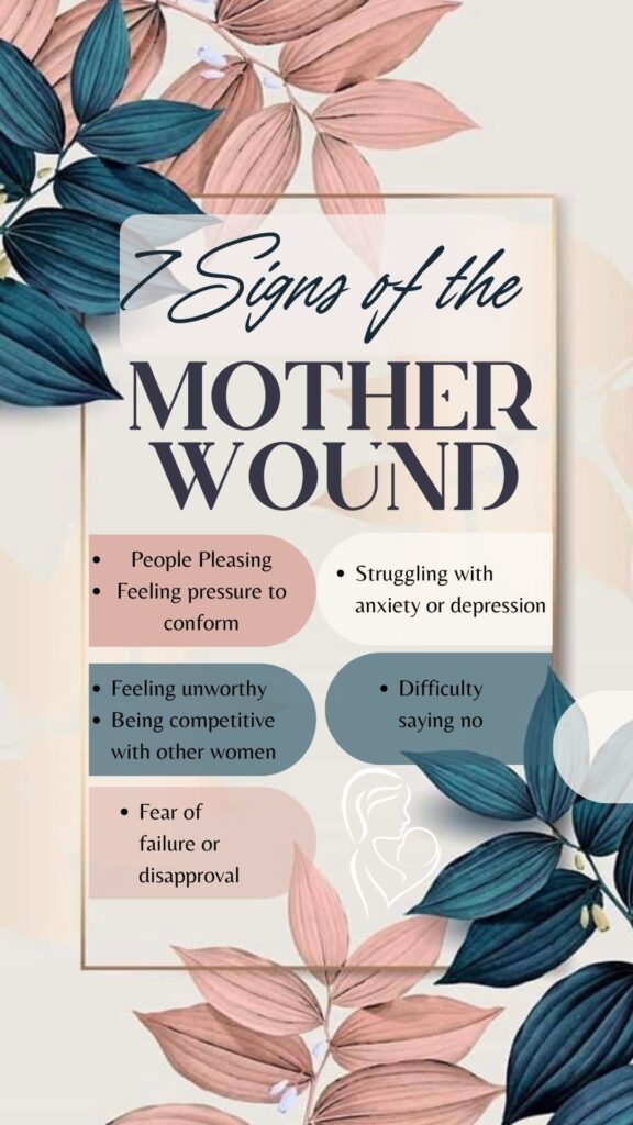 signs of the mother wound/ the mother wound book 